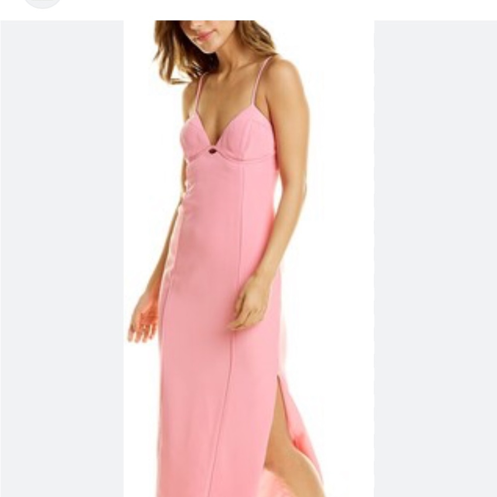 bardot tailored midi dress pink sorbet - Picture 3 of 5